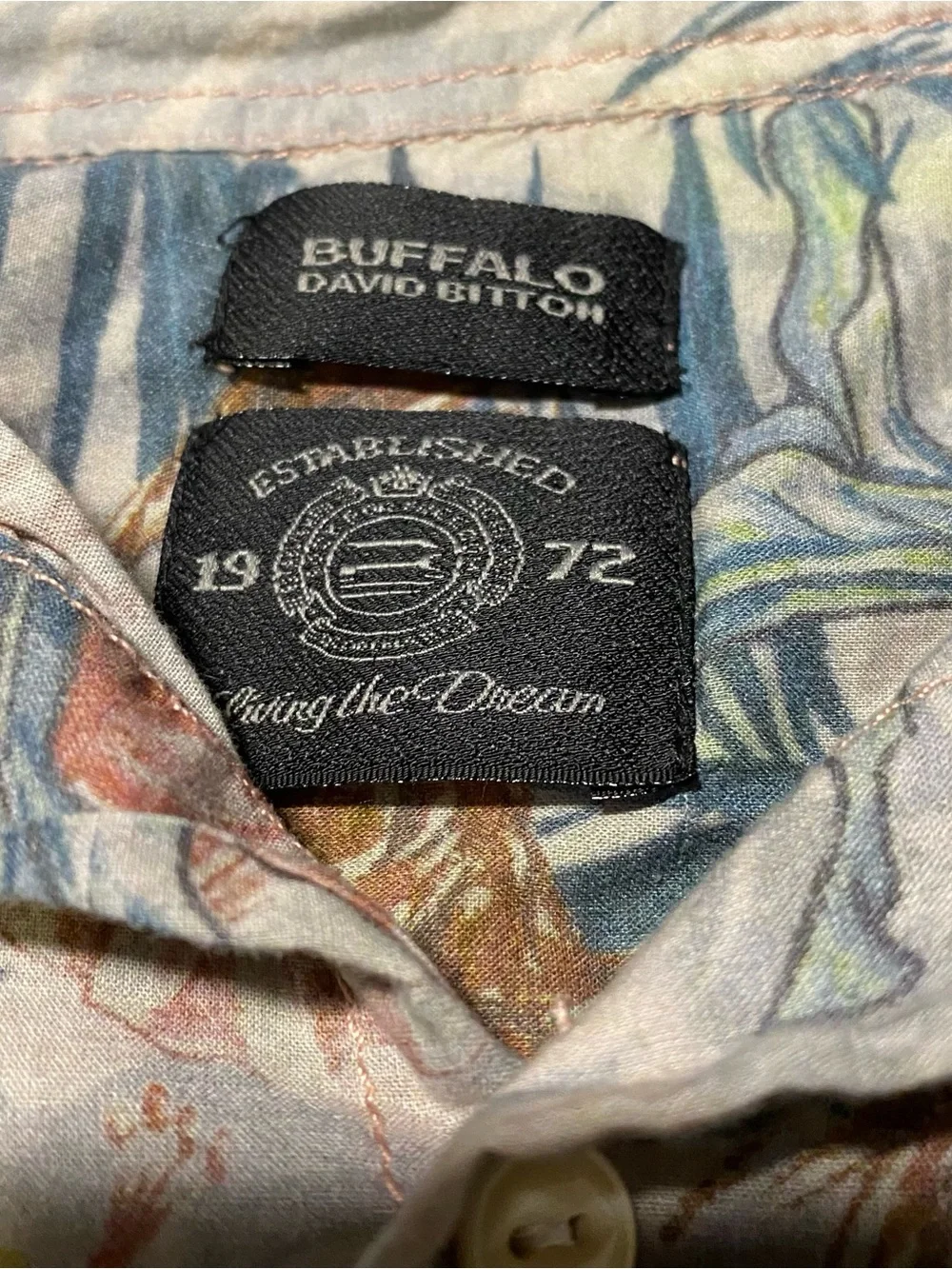Buffalo David Bitton Men's Sybeachy Regular-Fit Tropical-Print Shirt - Size M